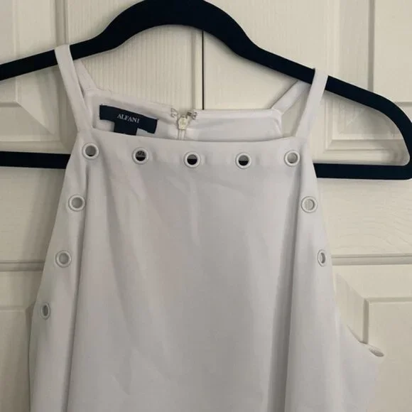 Alfani swing dress with white rivets on neckline. Size 6